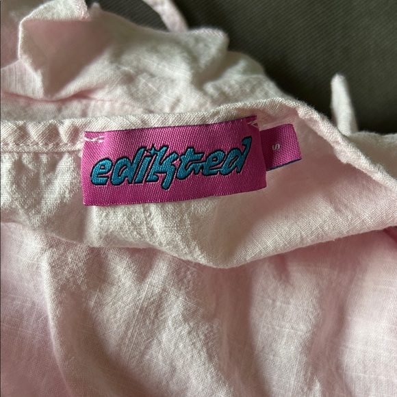 Edikted Pink Ruffle Mini Dress - Picture 7 of 7